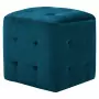 Pouf 2 pz Blu 30x30x30 cm in Velluto