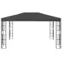 Gazebo con Stringa di Luci LED 3x4 m Antracite