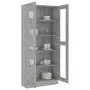 Mobile Vetrina Grigio Sonoma 82,5x30,5x185,5 Legno Multistrato