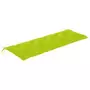 Cuscino Panca da Giardino Verde Brillante 150x50x7 cm Tessuto