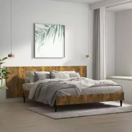 Testiera Letto Rovere Fumo 240x1,5x80 cm in Legno Multistrato