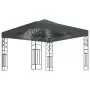 Gazebo con Stringa di Luci LED 3x3 m Antracite