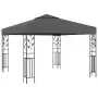 Gazebo con Stringa di Luci LED 3x3 m Antracite