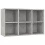 Libreria/Credenza Grigio Cemento 66x30x97,8 cm in Truciolato