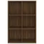 Libreria/Credenza Rovere Marrone 66x30x98 cm Legno Multistrato