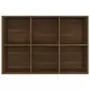 Libreria/Credenza Rovere Marrone 66x30x98 cm Legno Multistrato