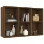 Libreria/Credenza Rovere Marrone 66x30x98 cm Legno Multistrato