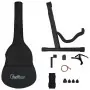 Set Chitarra Classica Western 12 pz con 6 Corde Blu 38"