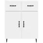 Credenza 69,5x34x90 cm in Legno Multistrato Bianco Lucido