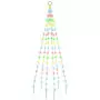 Albero di Natale Pennone Colorato 108 LED 180 cm