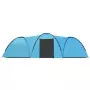 Tenda Igloo da Campeggio 650x240x190 cm per 8 Persone Blu