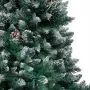 Set Albero Natale Artificiale con LED Palline e Pigne 150 cm