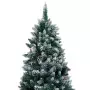 Set Albero Natale Artificiale con LED Palline e Pigne 150 cm