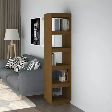 Libreria/Divisorio Miele 40x35x167 cm in Legno Massello di Pino