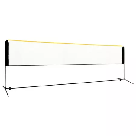 Rete da Badminton Regolabile 500x103x94-158 cm in Metallo