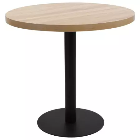 Tavolo da Bistrot Marrone Chiaro 80 cm in MDF