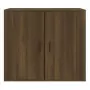 Credenza Rovere Marrone 80x33x70 cm in Legno Multistrato