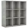 Libreria Grigio Cemento 98x30x98 cm in Truciolato