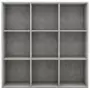 Libreria Grigio Cemento 98x30x98 cm in Truciolato