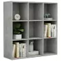 Libreria Grigio Cemento 98x30x98 cm in Truciolato