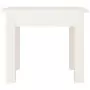 Tavolino da Salotto Bianco 35x35x30 cm Legno Massello di Pino