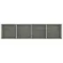 Libreria/Mobile TV Grigio Cemento 143x30x36 cm