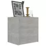 Comodini 2 pz Grigio Calcestruzzo 40x30x40 cm in Truciolato