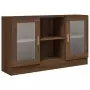 Mobile Vetrina Rovere Marrone 120x30,5x70 cm Legno Multistrato