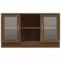 Mobile Vetrina Rovere Marrone 120x30,5x70 cm Legno Multistrato