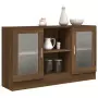 Mobile Vetrina Rovere Marrone 120x30,5x70 cm Legno Multistrato