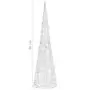 Piramide Decorativa Cono di Luce LED Acrilico Blu 90 cm