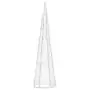 Piramide Decorativa Cono di Luce LED Acrilico Blu 60 cm