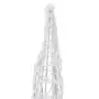 Piramide Decorativa Cono di Luce LED Acrilico Blu 60 cm