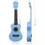 Set Ukulele Soprano con Borsa per Bambini Blu 21"