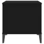 Tavolino da Salotto Nero 60x44,5x45 cm in Legno Multistrato