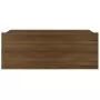 Comodino Pensile Rovere Marrone 40x30x15cm in Legno Multistrato