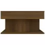 Tavolino da Salotto Rovere Marrone 57x57x30cm Legno Multistrato