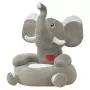 Poltrona in Peluche per Bambini Elefante Grigio