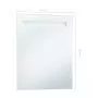 Specchio da Parete a LED per Bagno 50x60 cm