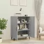 Credenza Grigio Sonoma 70x34x90 cm in Legno Multistrato