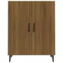 Credenza Rovere Marrone 70x34x90 cm in Legno Multistrato