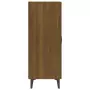 Credenza Rovere Marrone 70x34x90 cm in Legno Multistrato