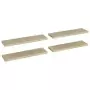 Scaffali a Parete 4 pz Rovere 90x23,5x3,8 cm in MDF