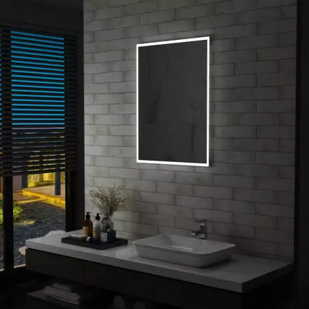 Specchio da Parete a LED per Bagno 60x80 cm