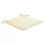 Cuscini per Sedie da Giardino 6 pz Crema 40x40x3 cm in Tessuto