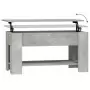 Tavolino Salotto Grigio Cemento 101x49x52 cm Legno Multistrato