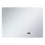 Specchio a LED Bagno con Sensore Tattile e Orologio 80x60cm