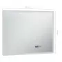 Specchio a LED Bagno con Sensore Tattile e Orologio 80x60cm