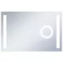 Specchio da Parete a LED per Bagno con Sensore Tattile 100x60cm