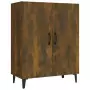 Credenza Rovere Fumo 70x34x90 cm in Legno Multistrato